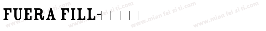 Fuera Fill字体转换